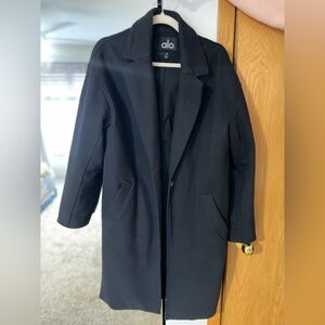 Alo Black Long Coat - NWOT